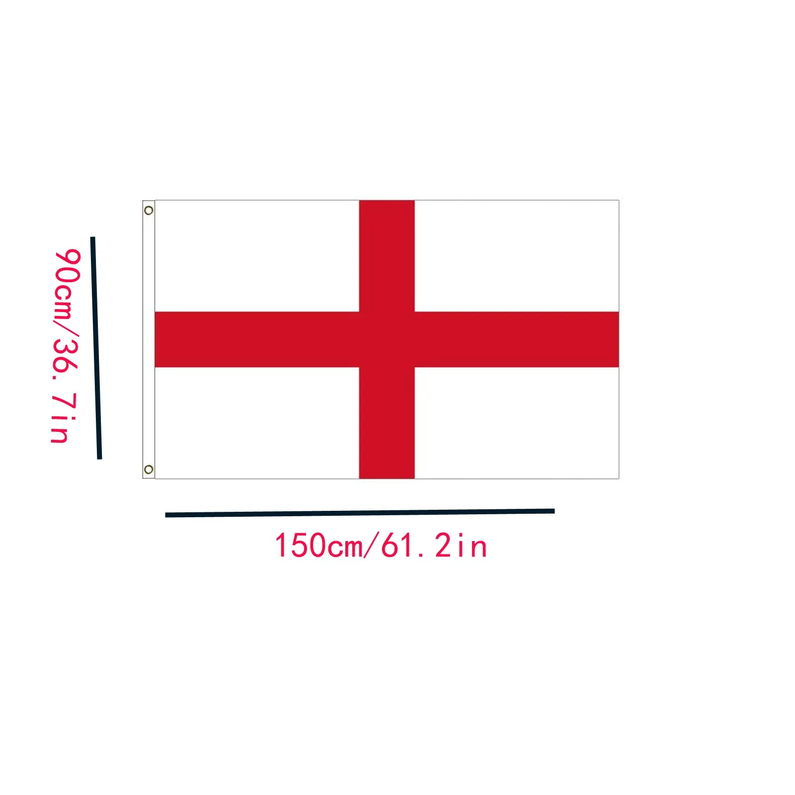 

England flag 3x5 ft Country England Flag Cross Of St George English National Banner Indoor Outdoor Decoration New fashion#P3