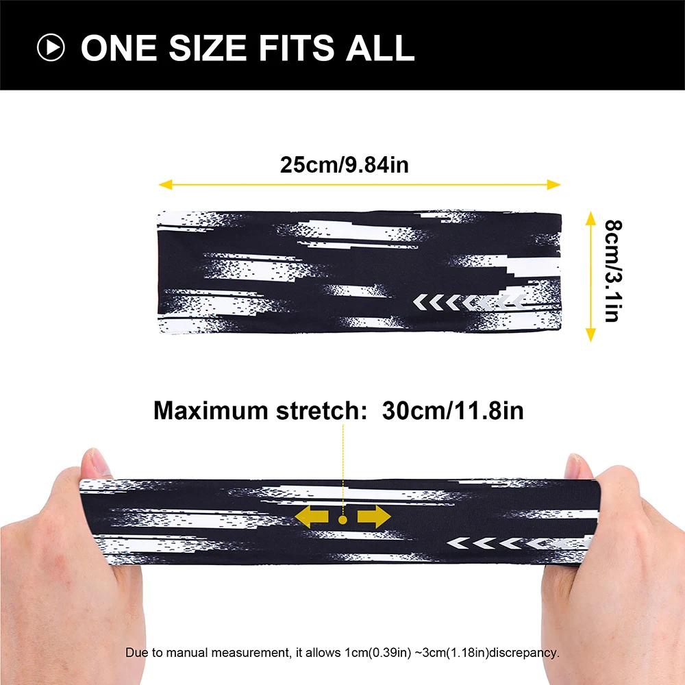 Светоотражающая повязка на голову для мужчин и женщин спортивная бега фитнеса