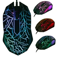 wired gaming mouse 3200dpi led optical 3 buttons 3d usb pro gamer computer mice for pc adjustable usb wired computer mouse