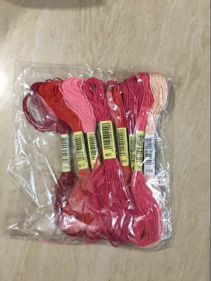 Oneroom 8 шт нить Аналогичная DMC Вышивка крестиком хлопковое шитье моток пряжи