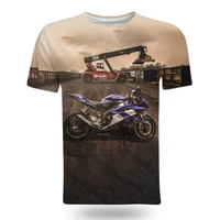 mens fashion motorcycle pattern mens oversized t shirt 3d printed 2021 summer anime clothing tee men casual tops