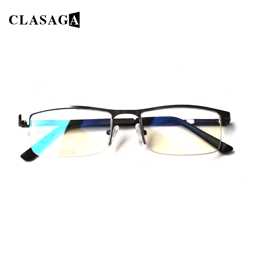 

CLASAGA 5 Pack Blue Light Blocking Reading Glasses Half Frame Computer Eyeglasses Reader Men and Women Decorative Eyewear 0~400