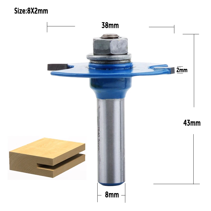 VAAA1pc 8 мм хвостовик высокого качества T Тип печенья Соединительный слот резец