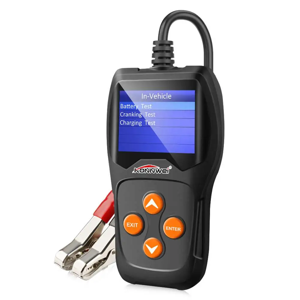 Для KONNWEI KW600 Универсальный Батарея Тестер 12V автомобиль Мотоциклетные батареи детектор