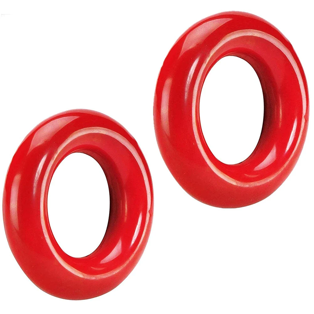 

2PCS Golf Swing Ring Weighted Club Round Warm Up Ring Weight Power Swing Training Accessories Practice Red Black Flexible Glue