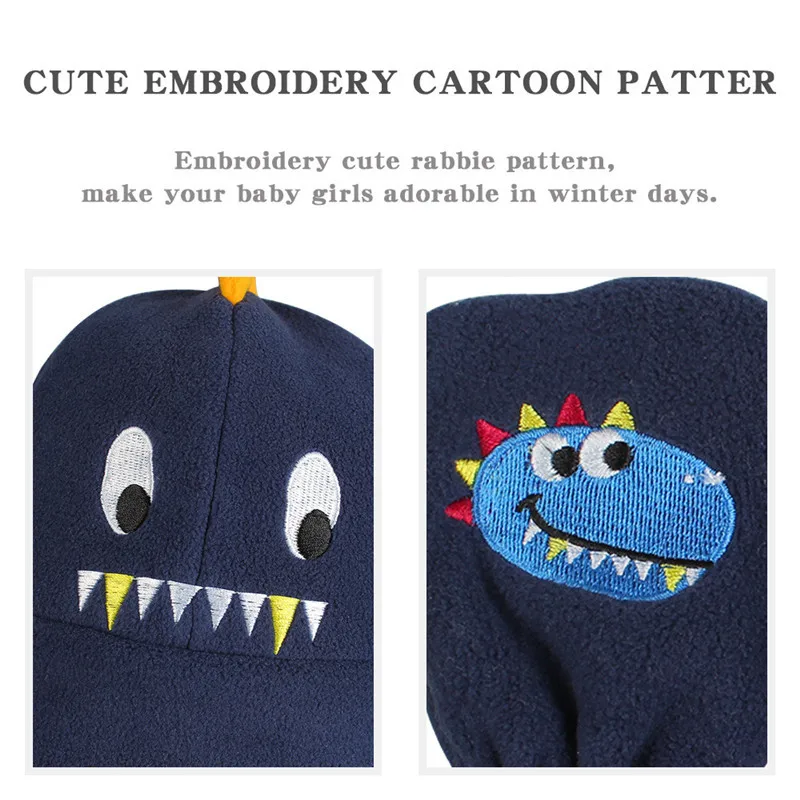 Акула детская шапка из овечьей шерсти комплект перчаток для маленьких мальчиков