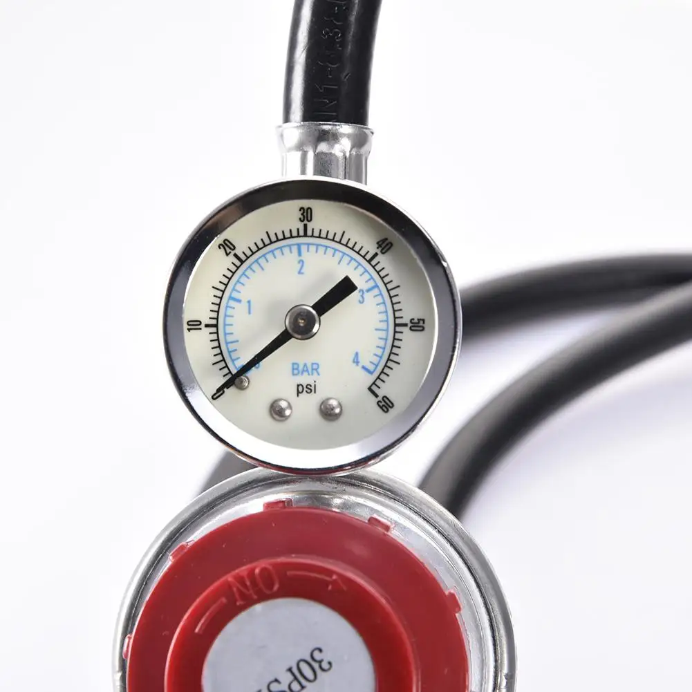 Пропановый шланг высокого давления 0-30PS и регулятор с индикатором PSI для горелок