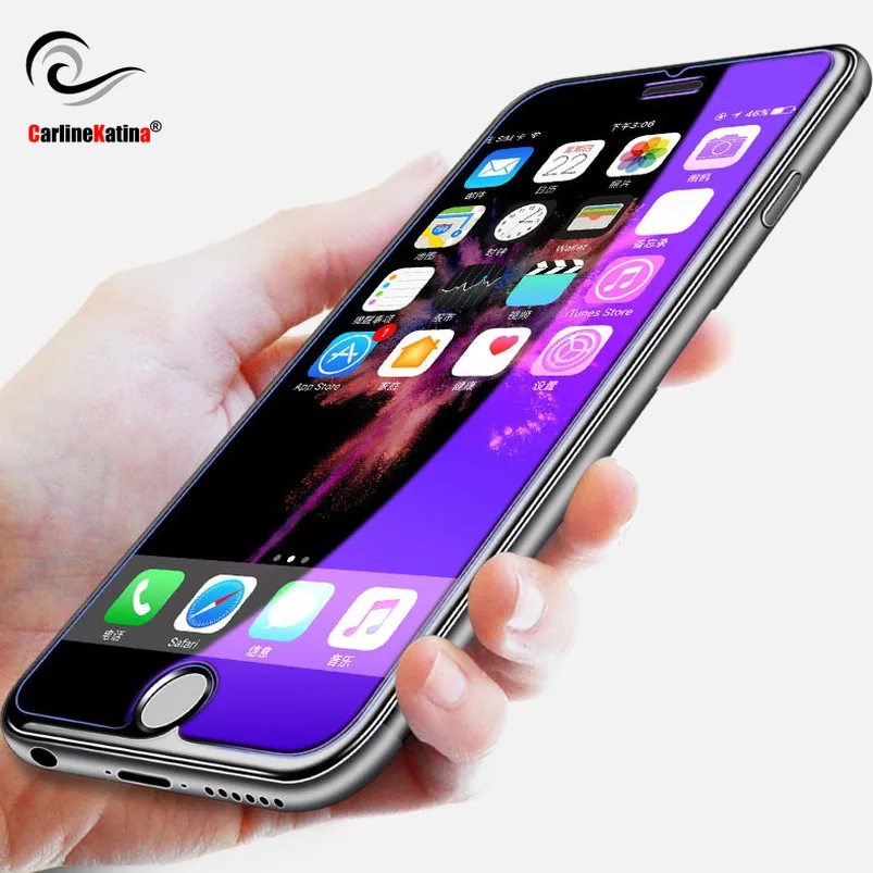 Защитное стекло закаленное с защитой от синего света для iPhone 6s/Se/5C/iPhone 7/8 Plus/11