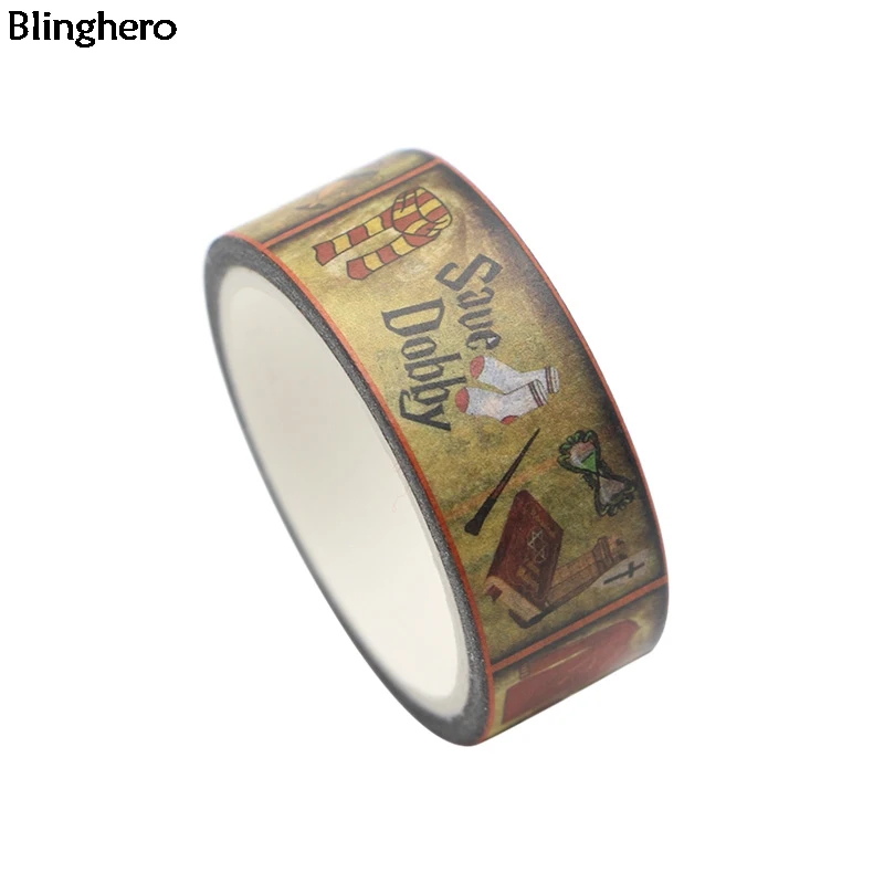 Blinghero Magic World 15 мм X 5 м васи клейкая лента стильная маскирующая Лента наклейки для ноутбука крутая ручка клейкая лента BH0033