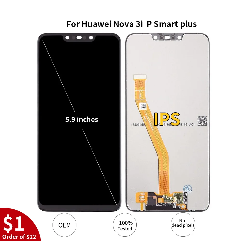 ЖК дисплей с дигитайзером на экран 6 3 дюйма 100% тестирование Huawei Nova 3i запасные