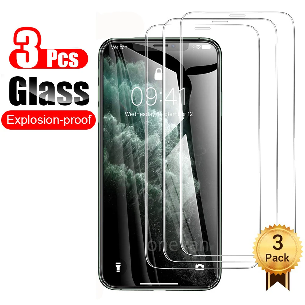 1-3 шт. закаленное Стекло для iPhone X 11 Pro XS и iPhone XS Max XR Экран протектор на iPhone7 7 8 6s 6 плюс защитные Стекло