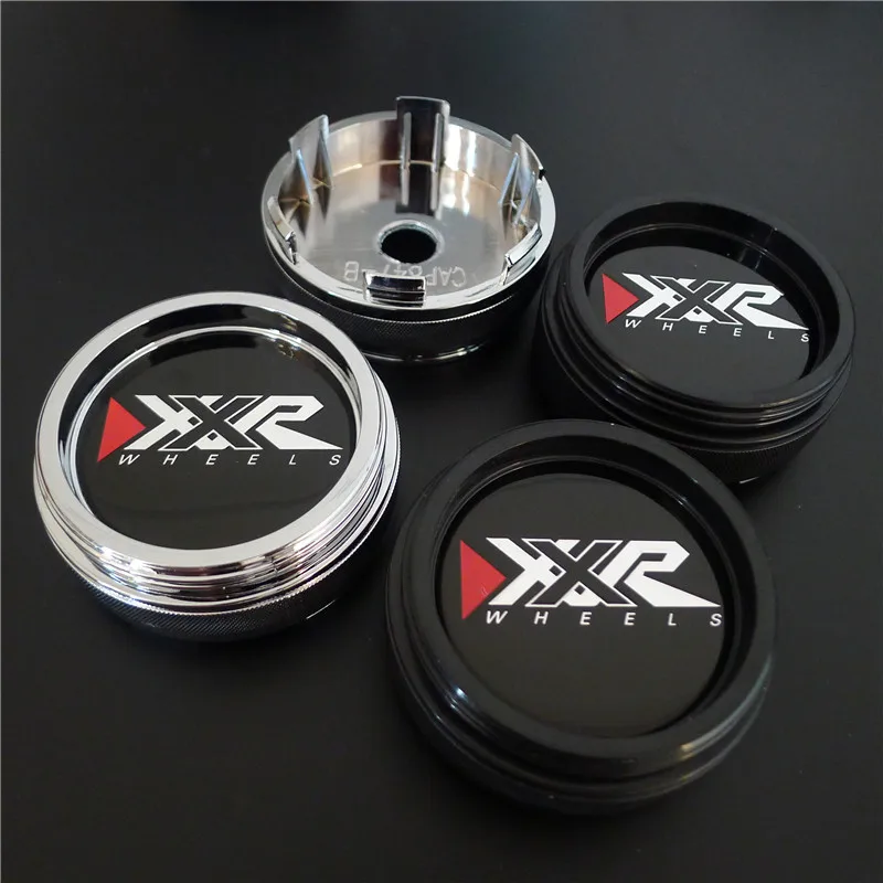 4pcs 60mm XXR Wheel Center Hub Caps Rims Dust-proof Cover Hubcaps High Emblem Universal Car Styling