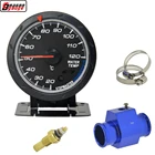 Дракон 60 мм черный указатель Авто Мото Автомобильный датчик температуры воды Температура м белый и красный светильник Бесплатная доставка