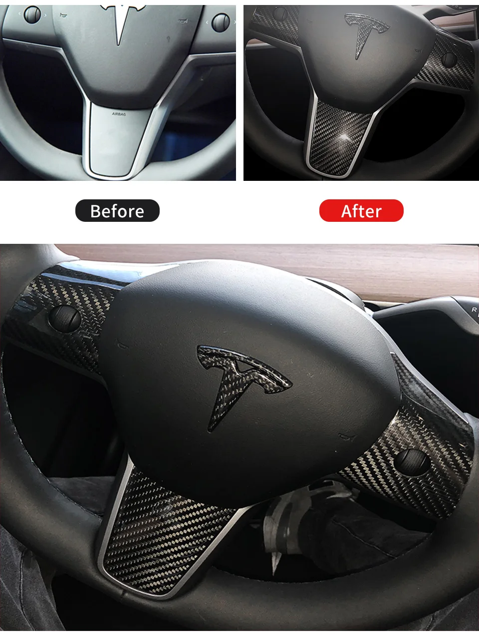 Накладка на руль для Tesla модель 3 аксессуары/автомобильные аксессуары модель 3 tesla три tesla модель 3 карбон/аксессуары