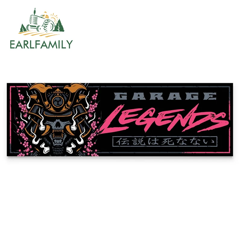 

EARLFAMILY 13cm x 4.3cm for Kamikaze Samurai Garage Legends Car Stickers Auto Bumper Window Waterproof Scratch-proof Decal