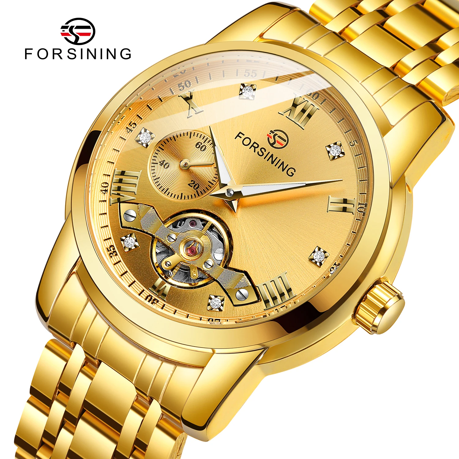 

FORSINING Brand Design Tourbillon Men Mechanical Wristwatches Casual Fashion Automatic Men's Watch Luxury Business Man Watches