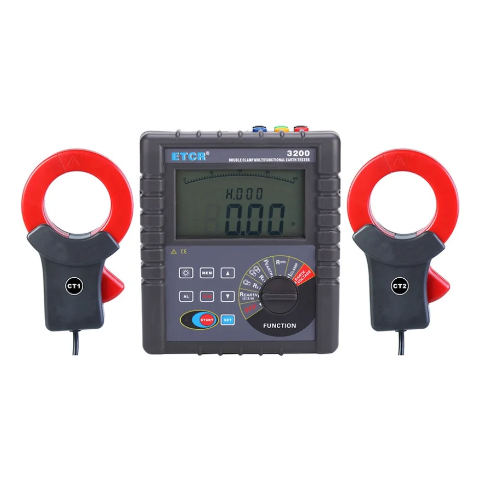 ETCR 3200 Double Clamp Multi-Function Grounding Resistance Tester CT size: 68mm Earth Voltage Measurement Range:AC 0600V. | Инструменты