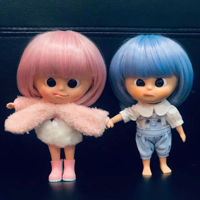 Парик для куклы BJD SD 1/3 1/4 1/6 1/8 из высокотемпературного волокна аккуратная челка