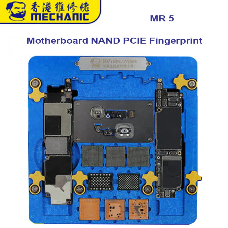 

Крепление для материнской платы MECHANIC MR5 для телефона XR 8P 8 7P 7 6SP 6S 6, многофункциональная микросхема, процессор NAND, отпечаток пальца, держатель...