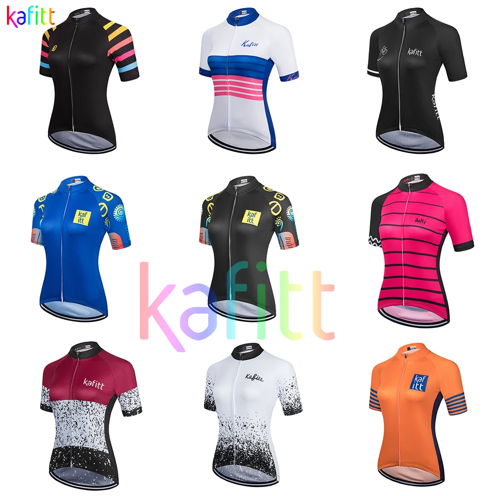 Low Price Kafitt Women's Short Sleeve Jersey Bike Clothing Ropa Ciclismo Road Bicycling Shirt Quick-Drying Uniform Breathable |