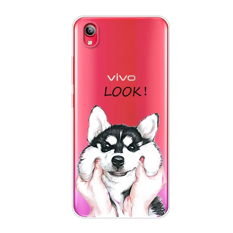 ДЛЯ VIVO Y91C чехол Y93 ТПУ силиконовый мягкий мультяшный Прозрачный для прозрачная