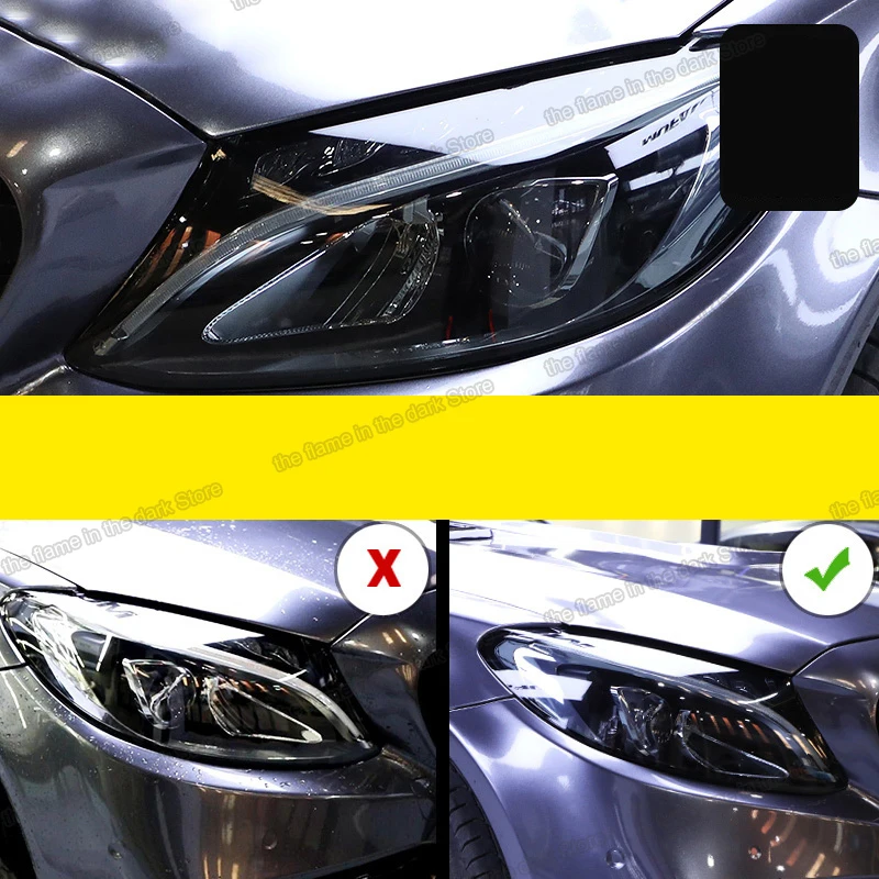 

Прозрачная черная пленка Lsrtw2017 для передних фар из ТПУ для Mercedes Benz GLA GLC GLE Gls G Class X156 X253 W166 W167 X166 X167 W463