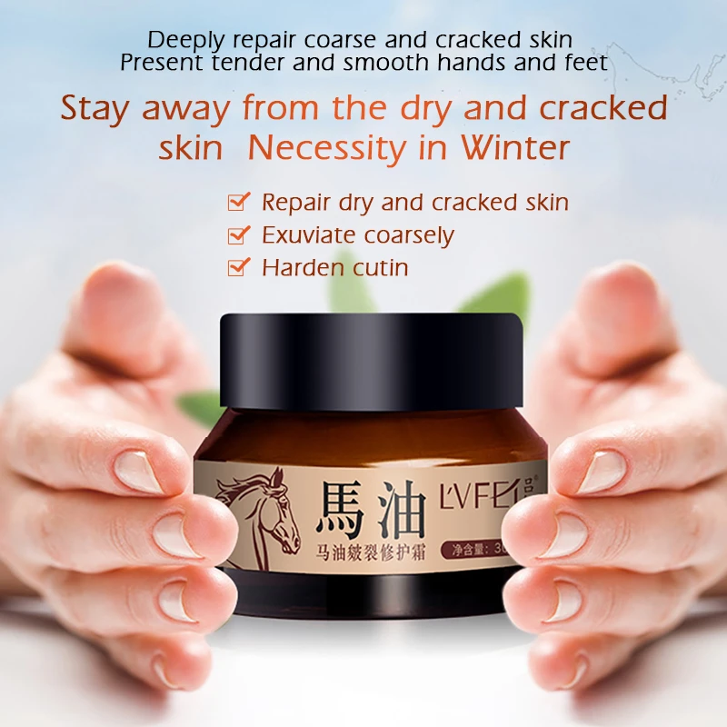 

Horse Oil Hand Cream Moisturizing Whitening Deep Repairing Coarse Cracked Anti Aging Wrinkle Cream Nourishing Hand Feet Care