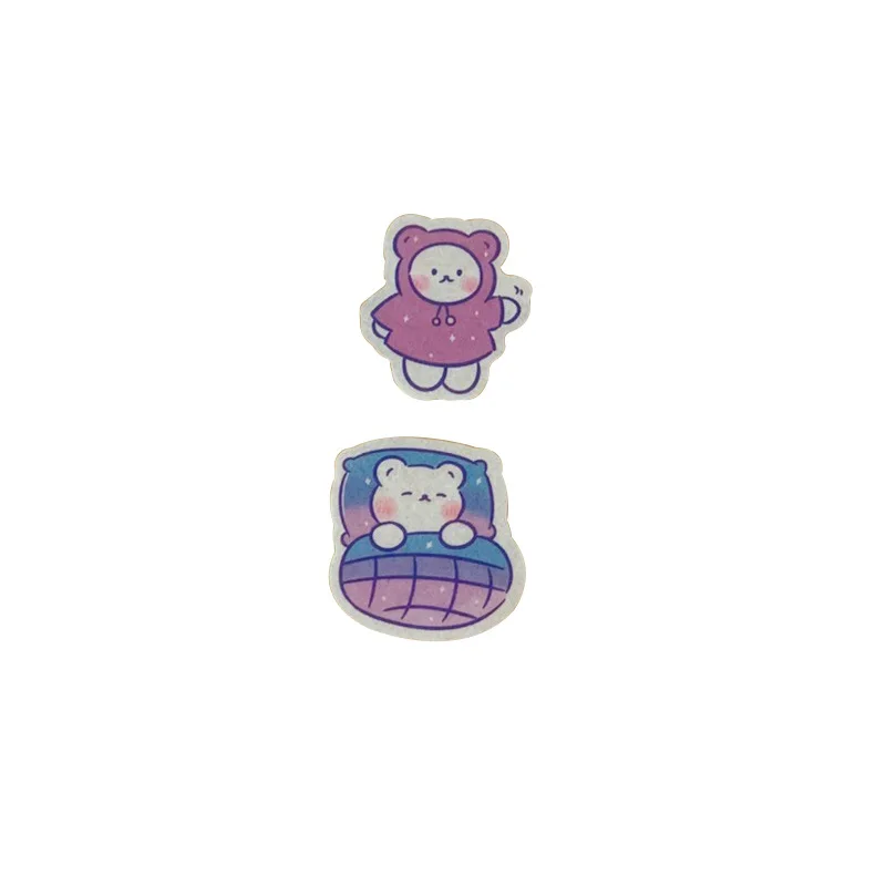

Creative Ins Style Cute Bear Sticker Student Hand Account DIY Decoration Sticker Diary Hand Account Decoration Wall Sticker