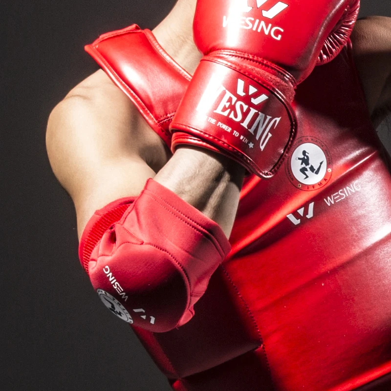 Weiing Муай Тай налокотник IFMA одобренный Локоть Протектор бокс ММА удар локоть