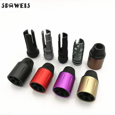 

Alloy CCW SLR SLH VG6 14mm Negative Thread Barrel Brake Cap Airsoft AEG GBB AR15 M4/M16 Airgun Paintball Accessories