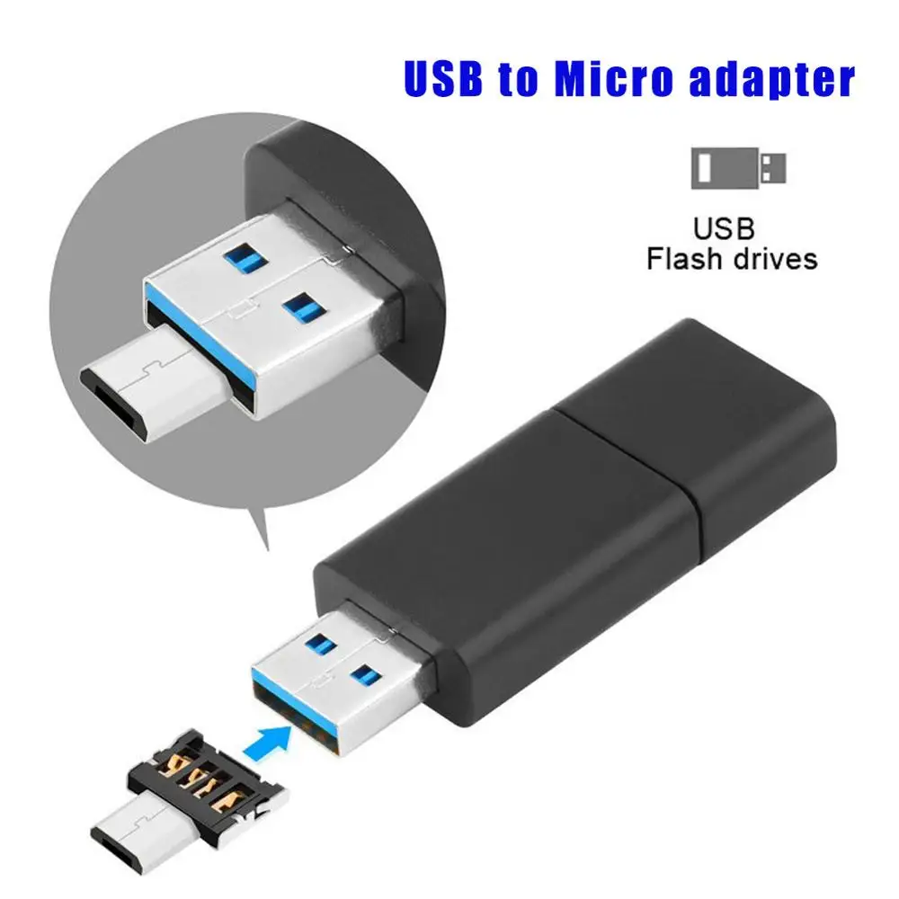 5 шт. адаптер Mini Micro USB Type-C OTG преобразователь USB-интерфейса в V8 Micro-передающий