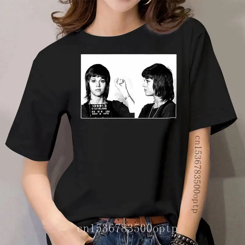 

women tshirt Jane tees top Shirt Printed T-Shirt Fonda Mugshot T