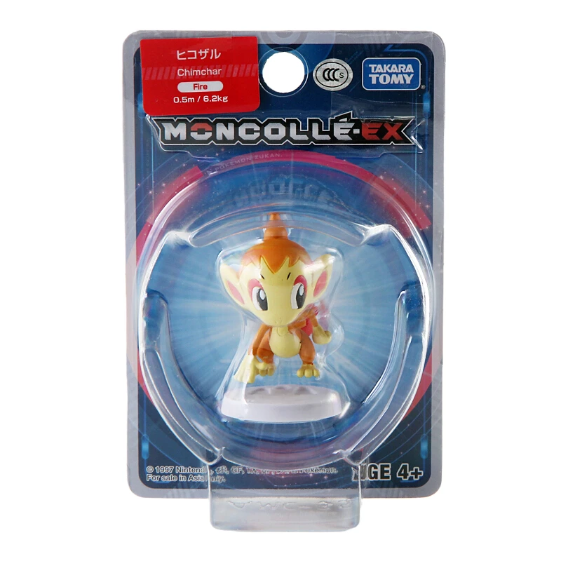 

Genuine Tomy Pokemon EX Asia-35 Chimchar 4cm Anime Figure Model Toys Pikachu Collection Dolls Kids Gift Official Box 975830