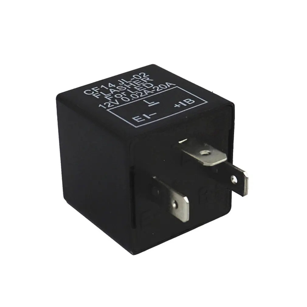 

High Quality Adjustable 3 Pin LED Electronic Flasher Relay 3 Pin LED Automotive Electronic Flash Relay Car Relay CF14