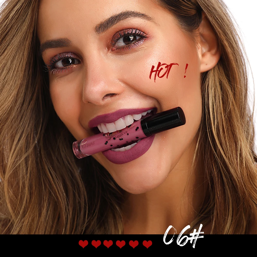 New arrival Waterproof Nude Matte Velvet Lip Gloss liquid Lipstick Balm Sexy Red stick Tint 12 Color Women Makeup Gift |