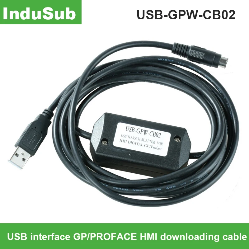 

Кабель для загрузки USB-GPW-CB02 USB RS232, Кабель для программирования для цифровых GP Сенсорная панель ЧМИ, поддержка XP/VISTA/ WIN7, 2,5 м