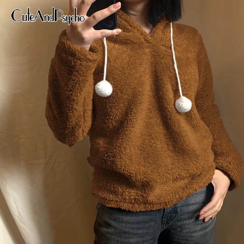 

Streetwear Autumn Solid Hoodies Sweatshirts Vintage Winter Loose Retro Outfits Harajuku Fashion Casual Chic Cloth Cuteandpsycho