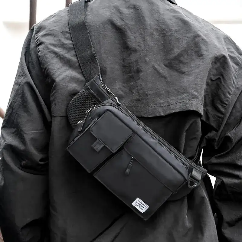 Мужская поясная сумка, кошелек, Повседневная модная трендовая сумка на пояс для телефона, женская сумка из ткани Оксфорд для путешествий, сумка для телефона, сумка-банан на бедро с несколькими карманами