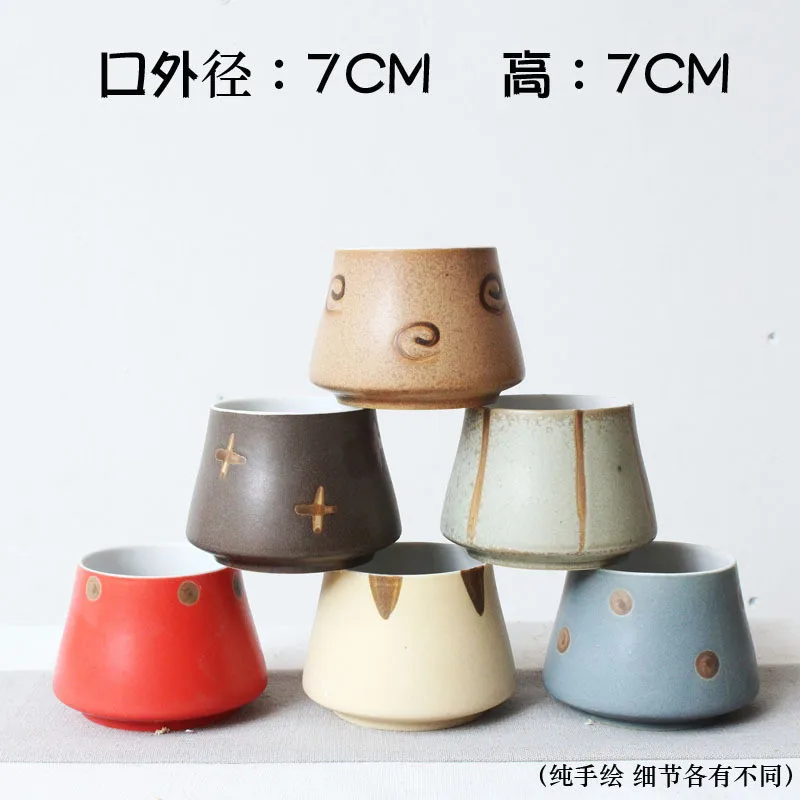 Creative Ceramic Succulent Plant Flower Pot Suit Variable Flow Glaze Mini Vase For Home Room Office Bonsai Decoration | Дом и сад