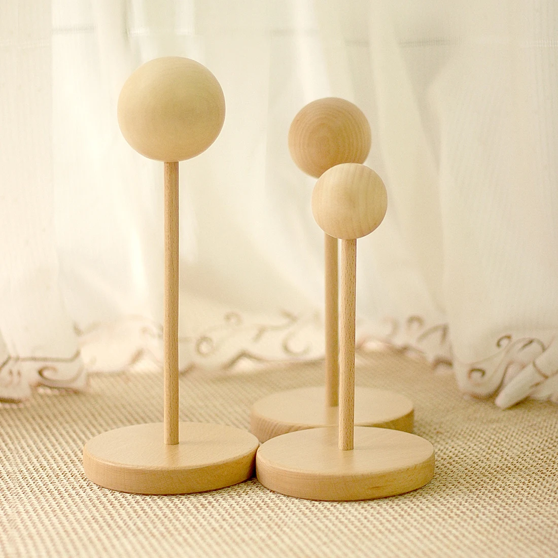 Деревянный Стенд Подставка для парика 1/8 BJD кукла тренировка мозга игрушка детей