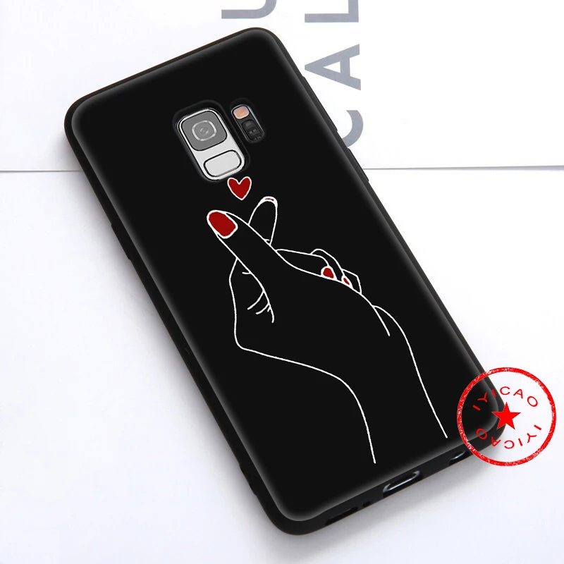 IYICAO Red Velvet Band Soft Case for Samsung Galaxy S10e S10 S9 S8 Note 8 9 10 Plus S6 S7 Edge TPU |