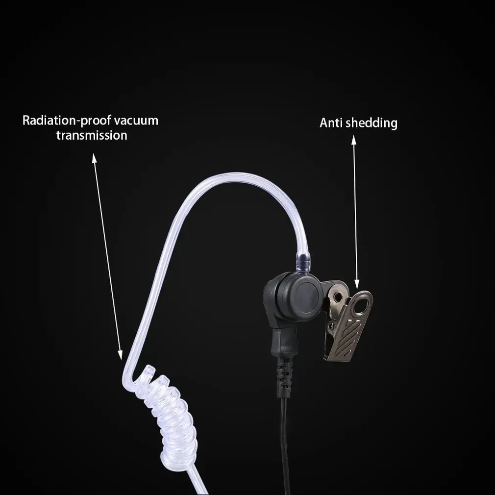 Совместим с 2-контактной кнопкой безопасности в полицейском стиле наушник