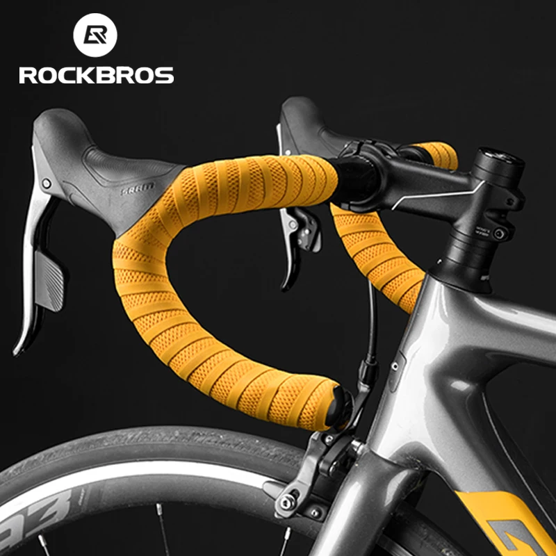 ROCKBROS дорожный Велосипедные Рули Non-slip износ ремня стойкой ленты + 2 Бар Подключите ударопрочный пояс велосипедная ручка ремень - изображение