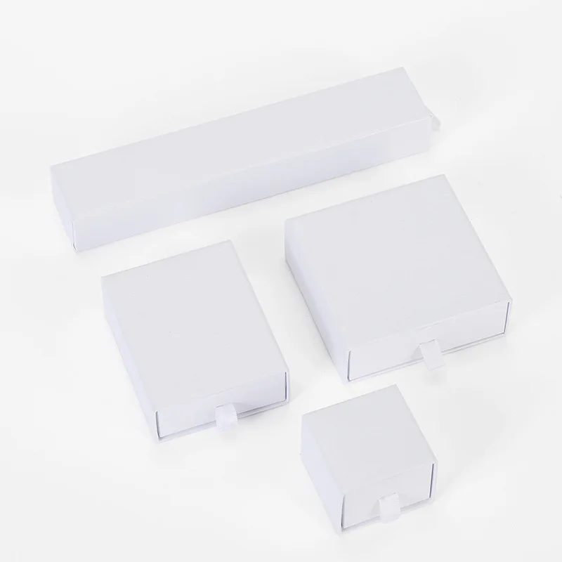 12 шт./лот коробка для ювелирных изделий Белый Розовый Черный ожерелье серьги