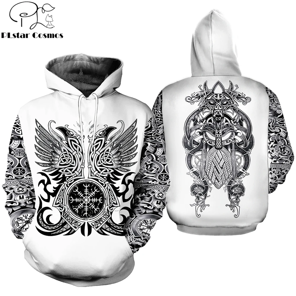 Перевозка груза падения 2019 Новая мода мужские толстовки 3D все напечатано Viking