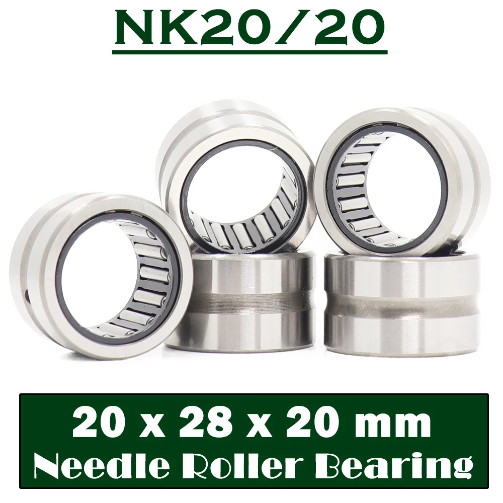 NK20/20 подшипник 20*28*20 мм (5 шт.) сплошной воротник Игольчатые роликовые подшипники без внутреннего кольца NK20/20 NK2020 подшипник