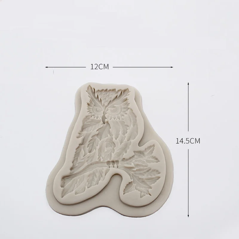 

Big Owl Shape Resin Fondant Silicone Mold for DIY Pastry Dessert Plaster Decoration Kitchen Accessories Baking Tool