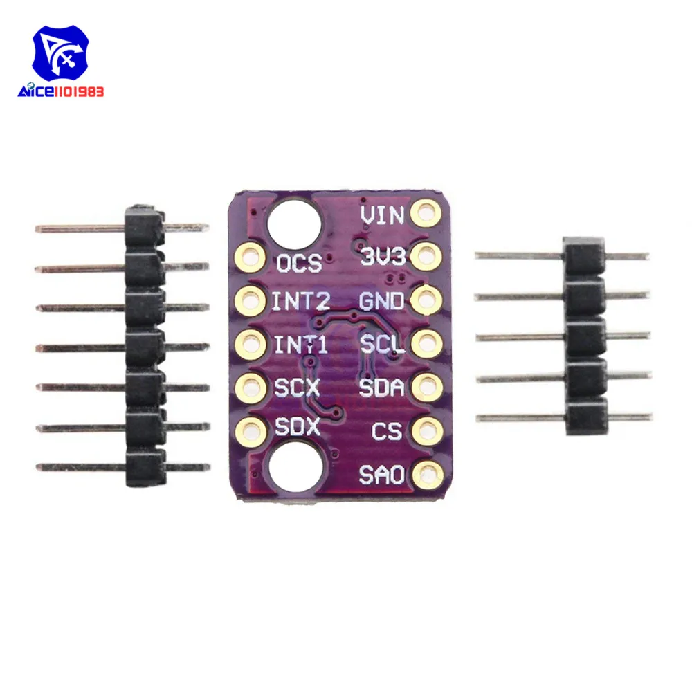 Diymore GY-LSM6DS3 3-осевой акселерометр гироскоп Фотодатчик плата SPI IIC I2C модуль