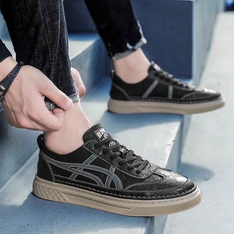 

uomo cuero scarpa informales classic scarpe shoe casual leather masculino for sapato sport shoes couro Moccasins male sneakers