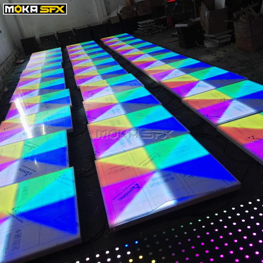 48 квадратных метров только на длинный пляж США DMX Led танцпол Led Свадьба Дискотека напольные огни RGB панель танцпол